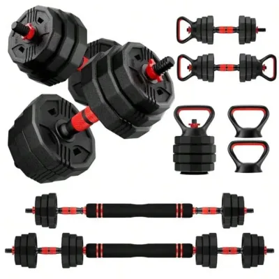 5-in-1 Adjustable Dumbbell Set, up to 90 lb
