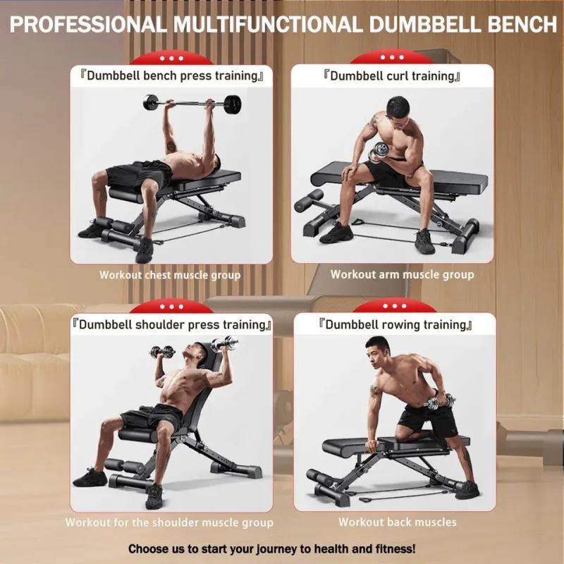 Presses, rows, curls and core
