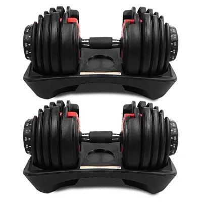 Adjustable Dial Dumbbell, 5 to 52.5 lb