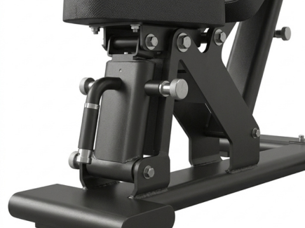 Heavy-duty weight bench with wide base and thick steel frame